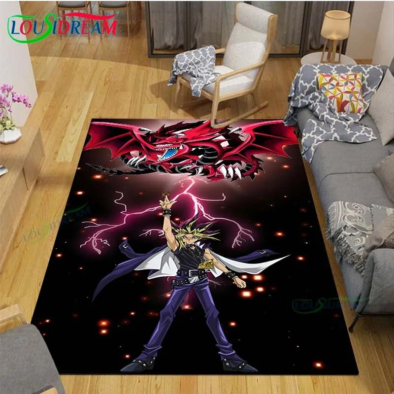 3D Famous Card Games Y-Yu-Gi-Oh  Carpet for Living Room Home Sofa Decoration,Children Game Decor Floor Mat Yoga Mat Large Carpet