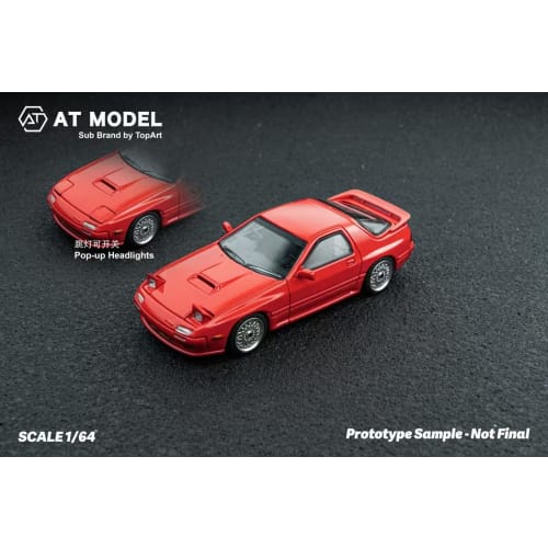 FREESTYLE НА МОДЕЛИ 1/64 Масштаб Mazda RX-7 FC3S Infini Red Готовый продукт AT64003