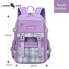 Simple Schoolbag for Elementary School Girls, Grades 1-6-9, Large Capacity, Lightweight and Casual Backpack