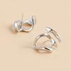 Light luxury high sense alloy hollow abstract earrings versatile personality irregular earrings earrings