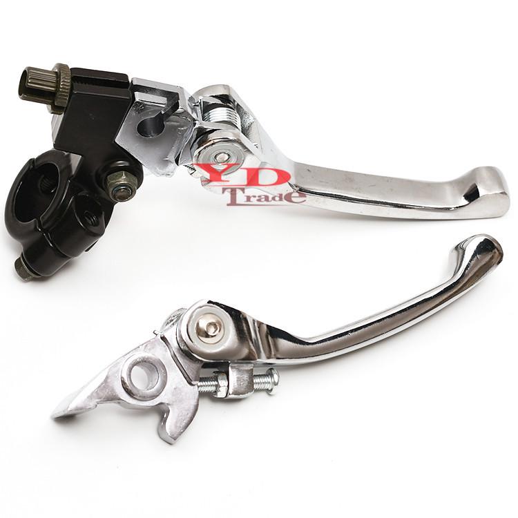 Stunt Style Anti-Fold Handlebar Brake & Clutch Levers for Off-road Motorcycle, ATV & Beach Buggy