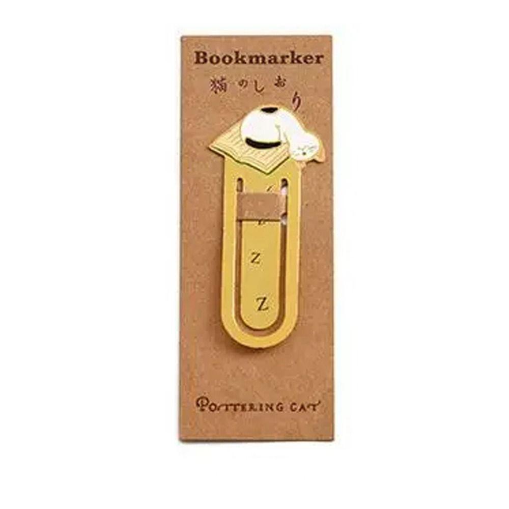 Закладка для книг Kawaii Reading Book Clip Cat Pagination Mark в японском стиле Metal Bookmark Gifts
