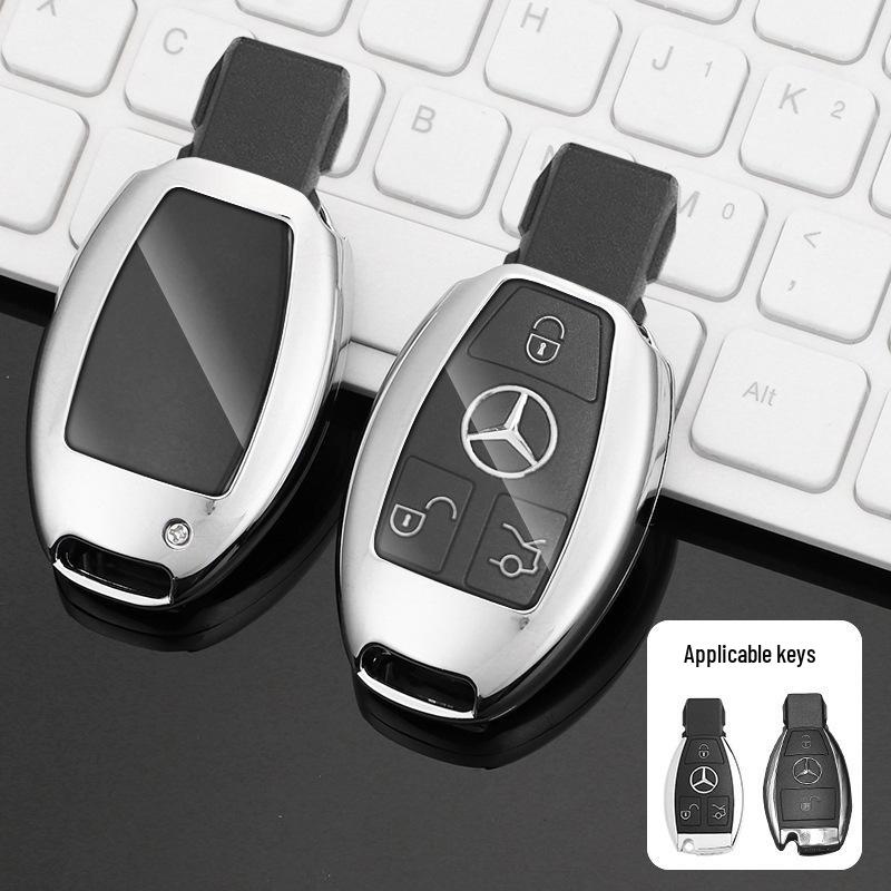 Футляр для ключей Mercedes-Benz: Совместимо с C-классом (C180L, C200L, C260L), E-класс (E200L), GLC (GLC260), S-класс (S320L) модели.