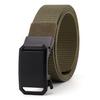 New Unisex Canvas Tactical Belt - No Metal Buckle, Woven Design, Ideal for Military Training.
