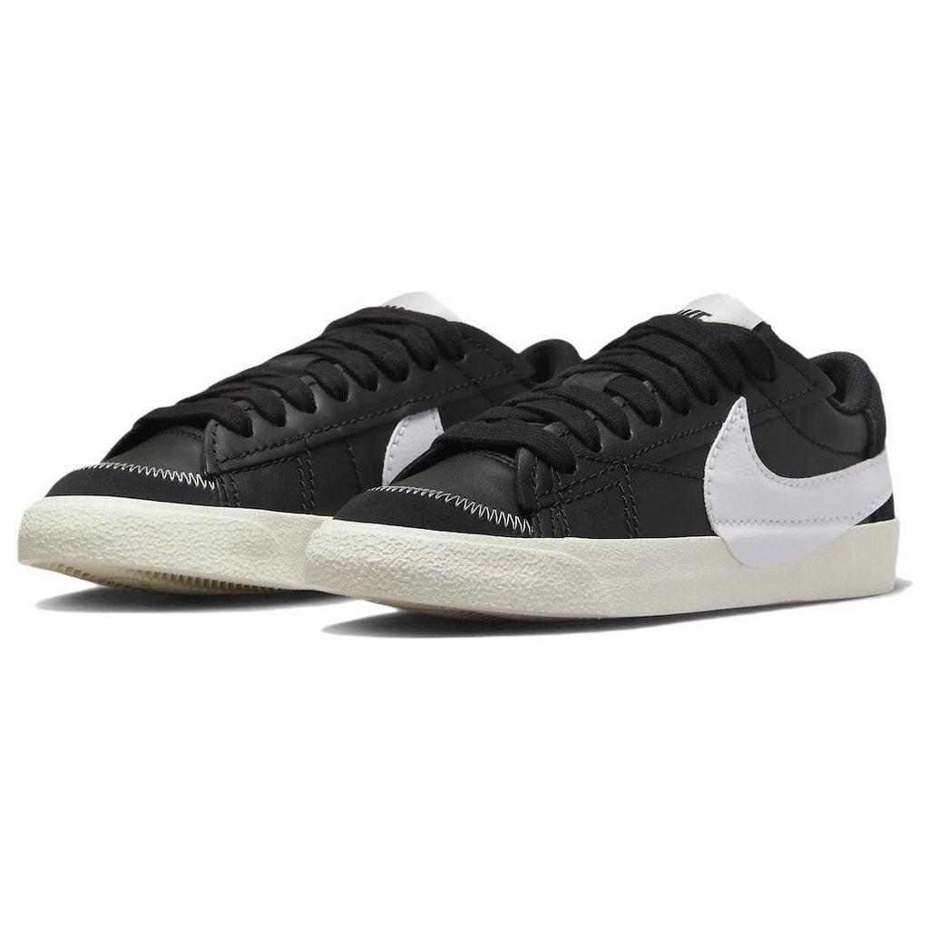 Nike Blazer Low 77 Jumbo Черно-белые женские кроссовки Sail FD9858-001