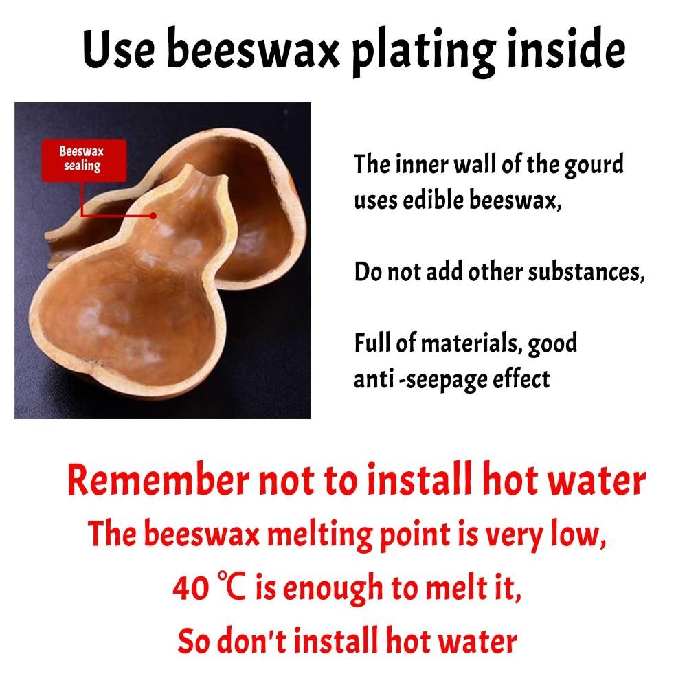 500ML/1000ML Gourd Water Bottle Large Capacity Water Kettle Gourd Beverage Container Mens Gifts