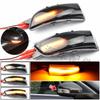 Yellow Flowing Rearview Mirror Turn Signal Lights for Volvo S40, S60, S80, C30, V50, V70