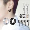 Серьги-клипсы в корейском стиле 4X9: Универсальная уличная хип-хоп-мода для студентов