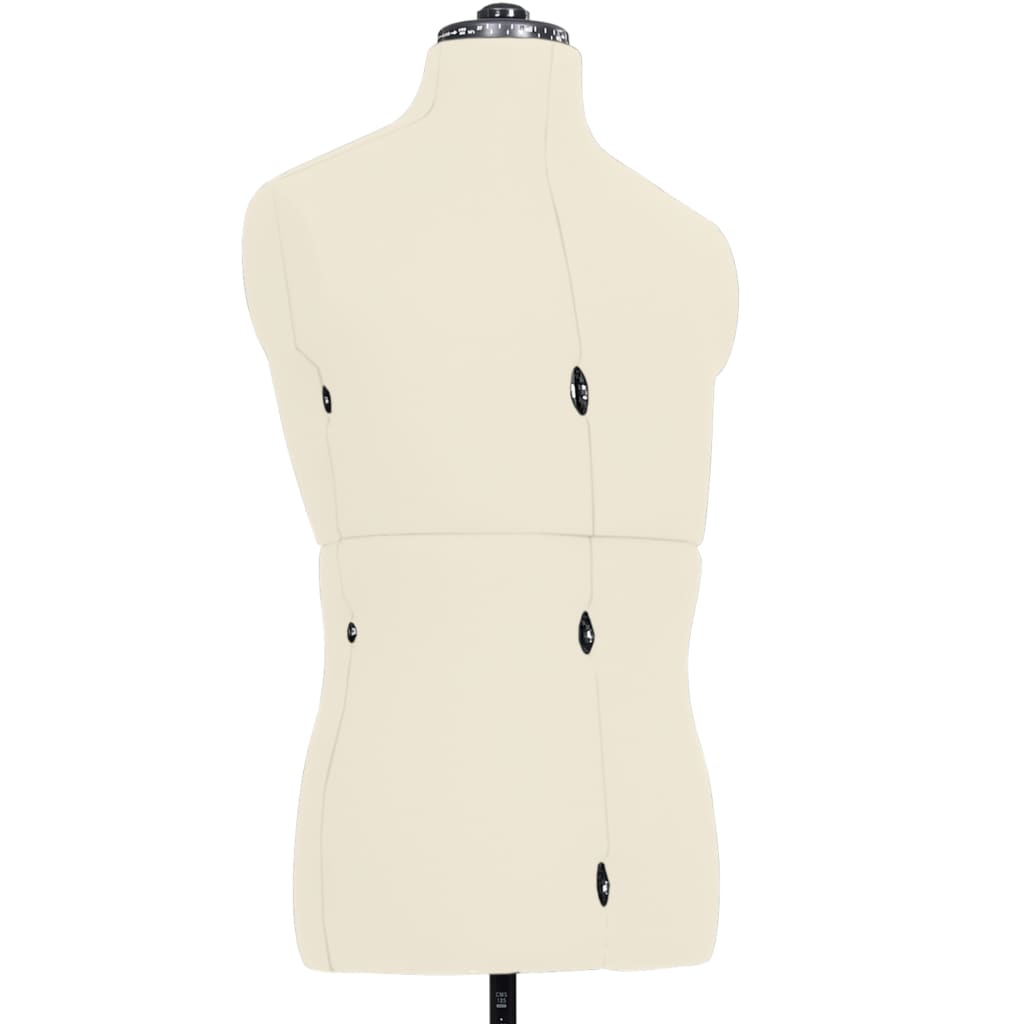 Adjustable Tailor s Mannequin Cream Size 37 45