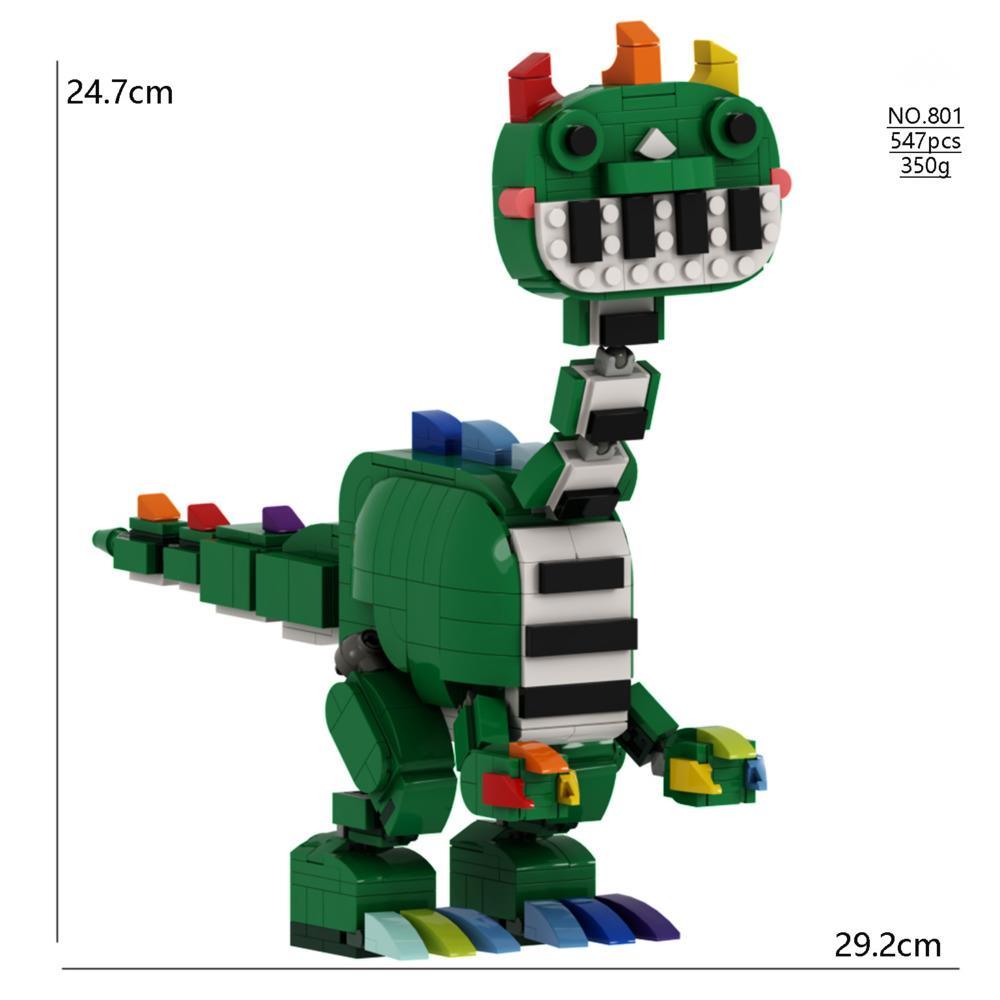 Doeys The Doughmans Строительные блоки Динозавры Кошмарное существо Блок Пряжаби Строительные блоки Игра Блок Игрушка Подарок
