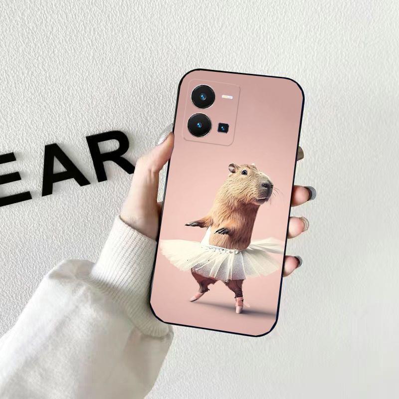 Чехол для телефона с изображением капибары для VIVO Y53S Y33S Y01 Y22S Y31 Y21 Y70 Y21S Y72 Y51 Y35 Y76 V21 V2023 V21E V20 SE