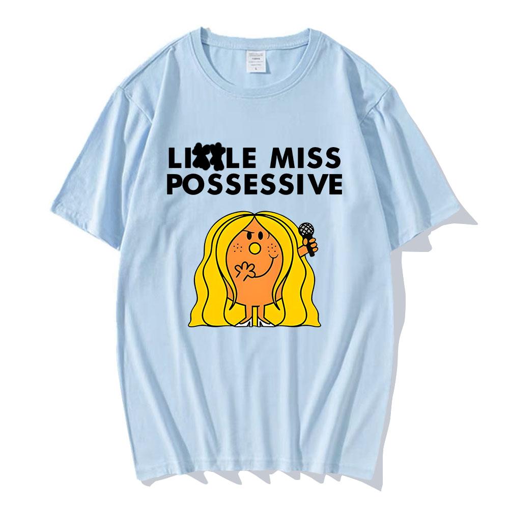 Тейт МакРей Певица Графические футболки Miss Possessive World Tour 2025 Футболка Хлопок Высокое качество Мужская футболка Унисекс Уличная одежда Мужской топ