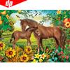 Diamond Painting Animal Horse And Son Rhinestone Mosaic Diamond Embroidery