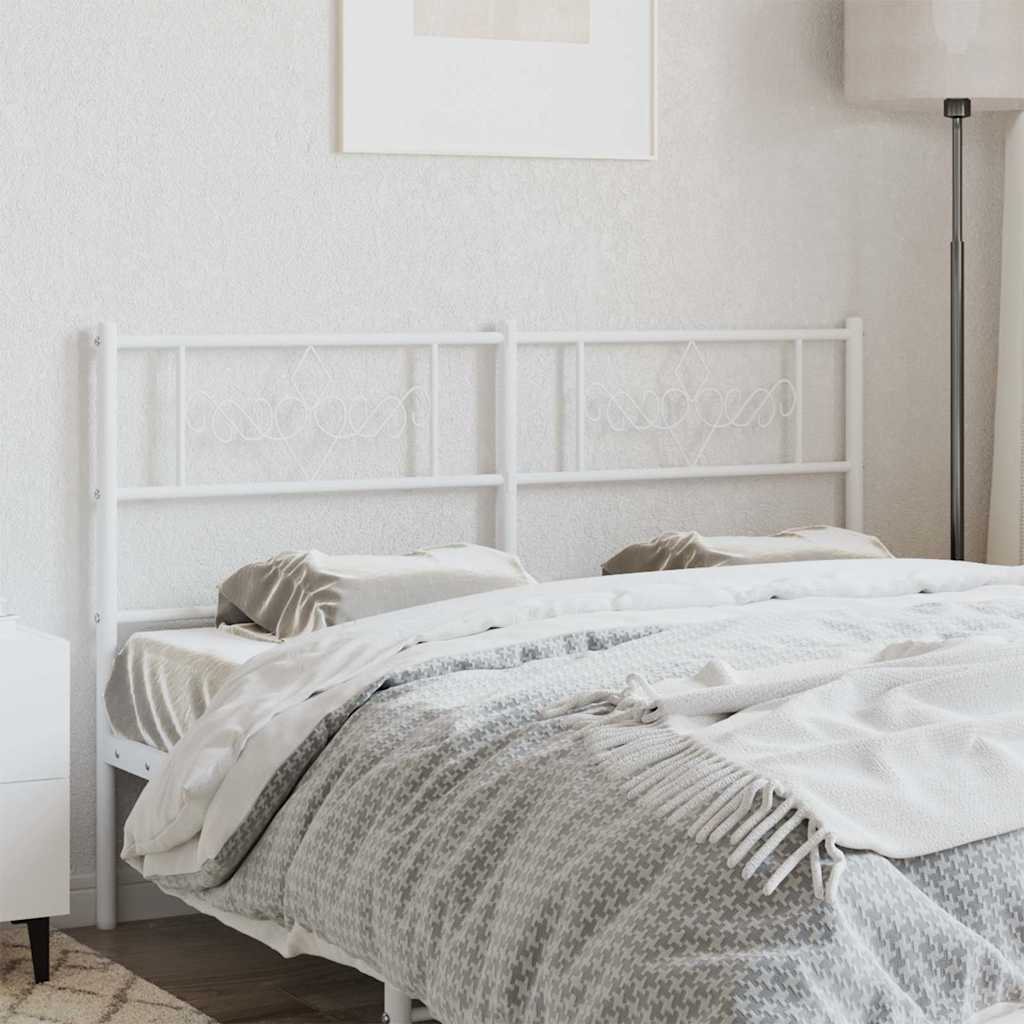 Replacement Headboard Metal White 120 cm