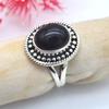 Сплошное 925 Серебряное серебро черное черное дизайнерское кольцо с ручным управлением, овальное кольцо, подарок на день рождения, украшения очарования