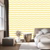 Cream and white striped wallpaper, a striking detail for the living room and bedroom, 50x1000