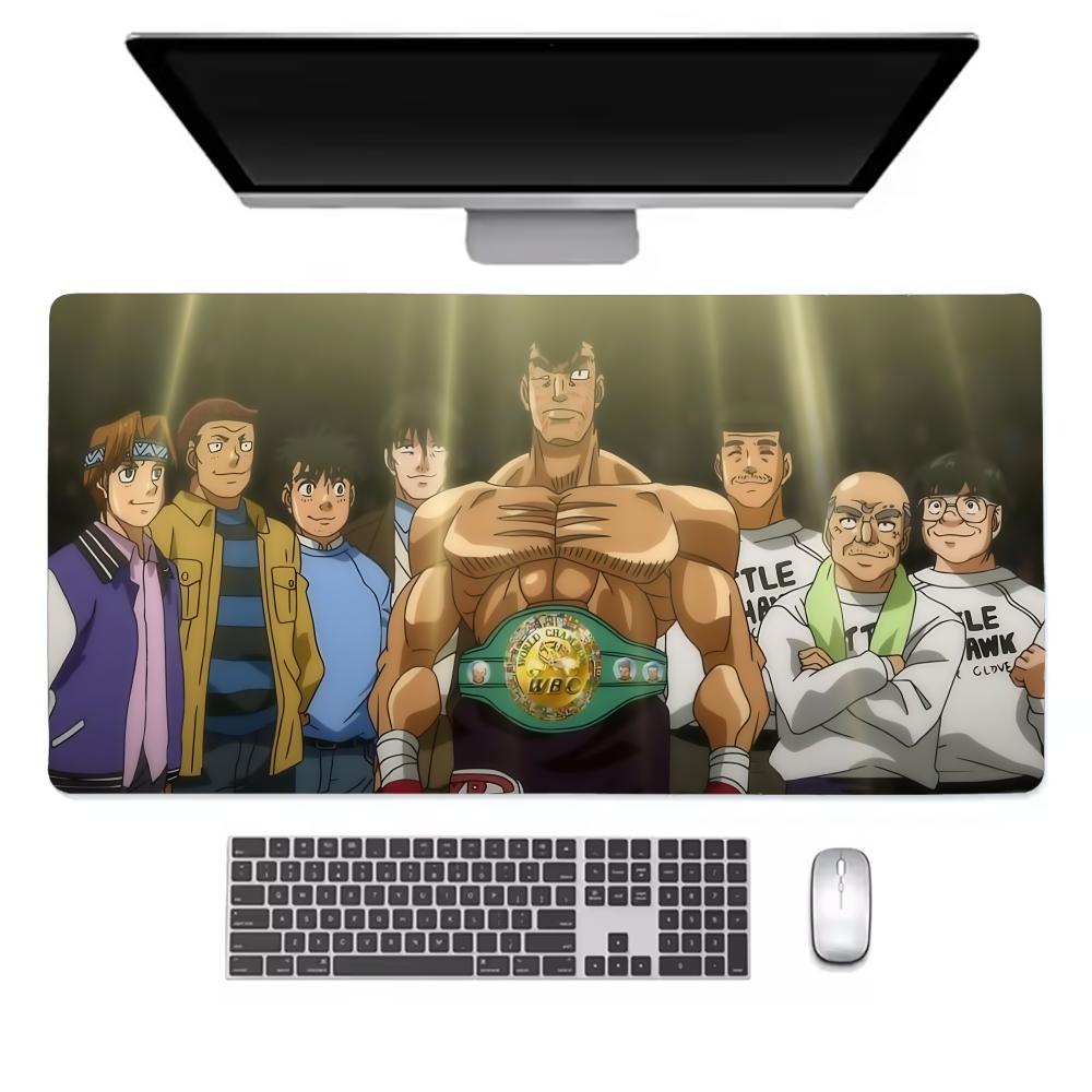 Anime H-Hajime No Ippo Mouse Pad Tapetes de Mesa Teclado, Borracha Kawai, Tapete de Mesa Antiderrapante, XXL90x40cm