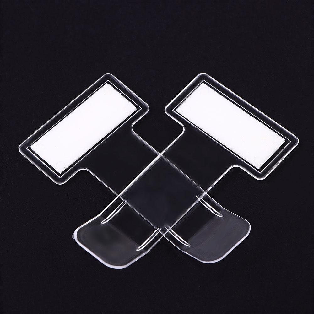 Clips T shape Transparent Card Clips Invoice Tickets Holder Permit Clip Parking Ticket Holder