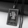 Waite Holy Grail Tarot Necklace European and American Retro Men's Hip-Hop Style Necklace