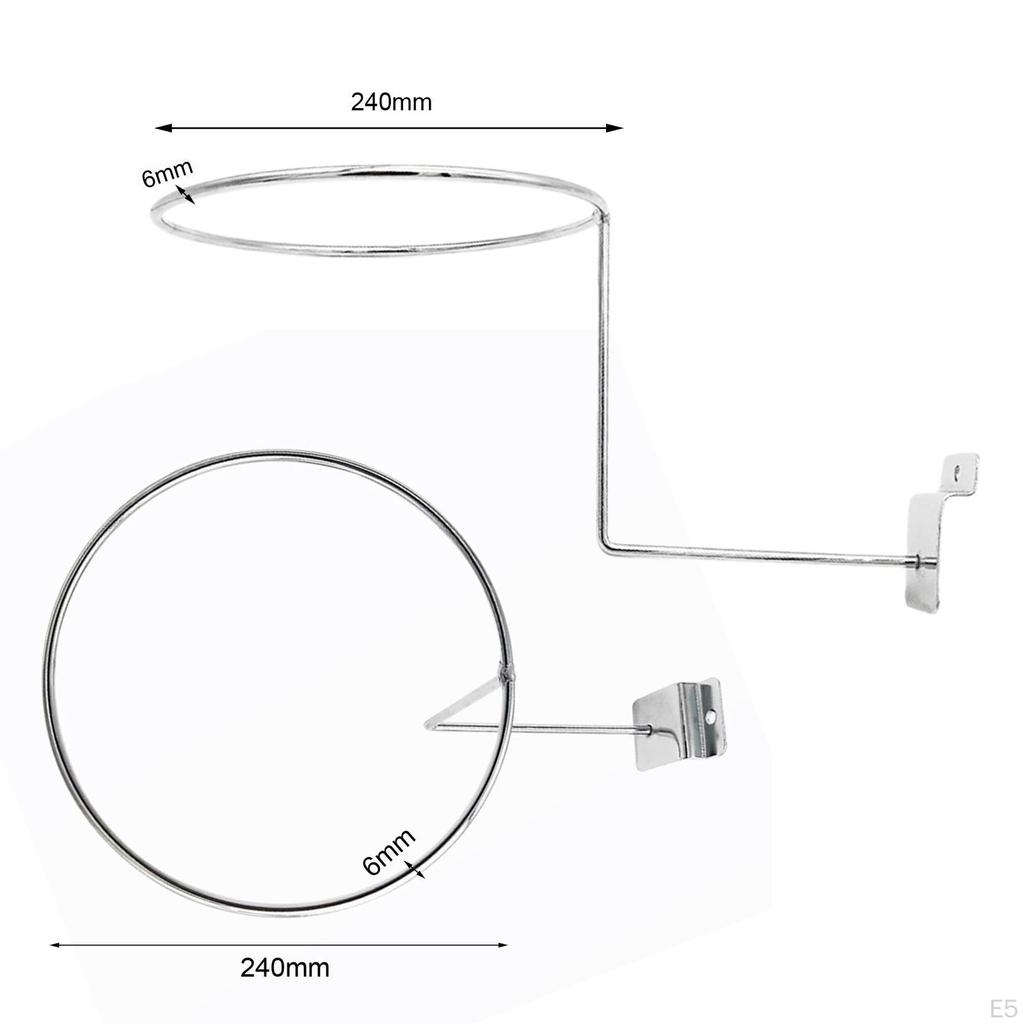 Metal Helmet Display Stand for Wall Mounting