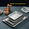 Removable Stainless Steel Baking Pan with Cooling Rack Oven Rack BBQ Tray  for Cooking Roasting