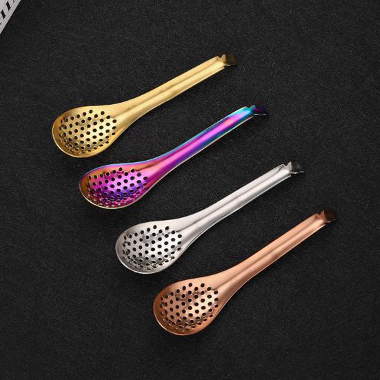 Ложка с прорезями, пищевой сорт, гладкая полированная термостойкость, фильтр без дематации, икра яичного желтка