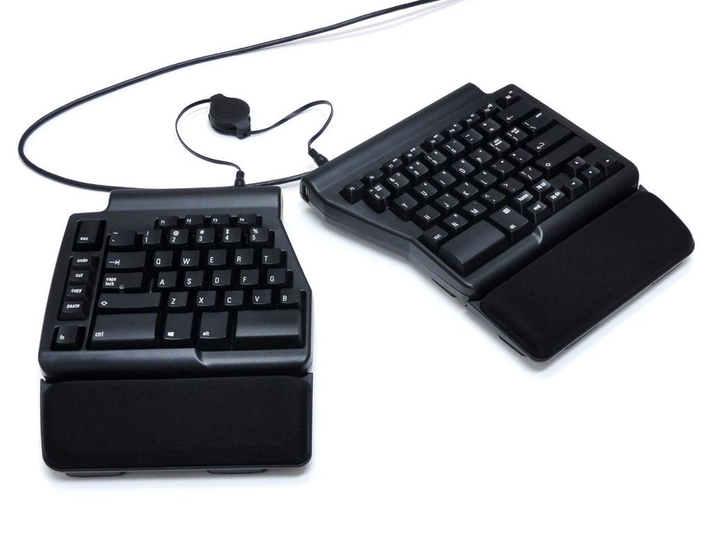 Matias Programmable Ergo Pro for Windows Split Ergonomic Keyboard, English Layout, USB, Black, FK403QPC-P/3
