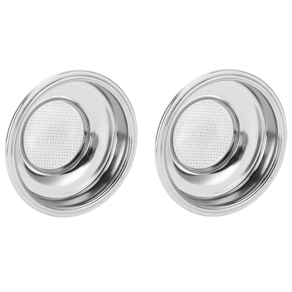 2pcs set 58mm Diameter Single Dose Filter Basket Espresso Filter Basket Coffee Brewing