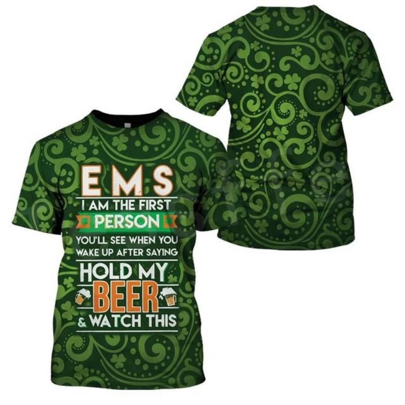 Tessffel Emergency Medical Service Technician EMT EMS Paramedic Hero Новые модные унисекс повседневные футболки с коротким рукавом с 3D-принтом s-3