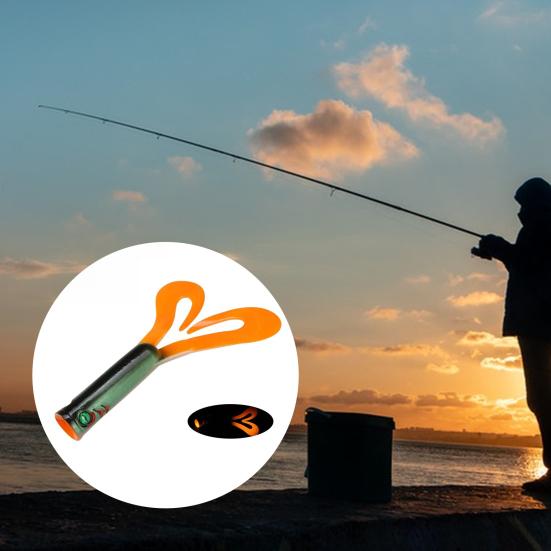 14,5 см / 21,7 г Двойной извивающийся хвост Мягкая приманка Дальний заброс ПВХ Бионическая искусственная приманка для рыбалки на пресноводную и морскую рыбу, форель, окунь