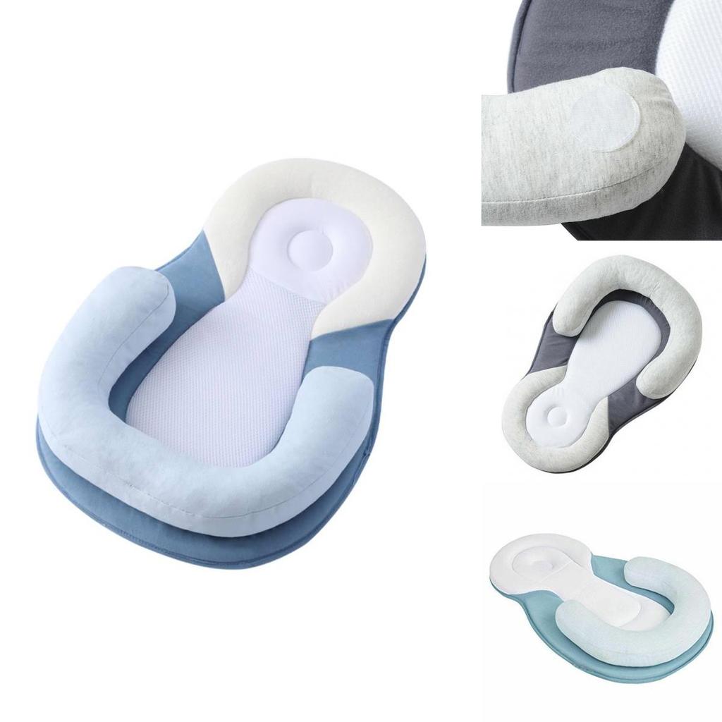 Подушка для формирования головы новорожденного с противопереворотной конструкцией для поддержки сна младенца