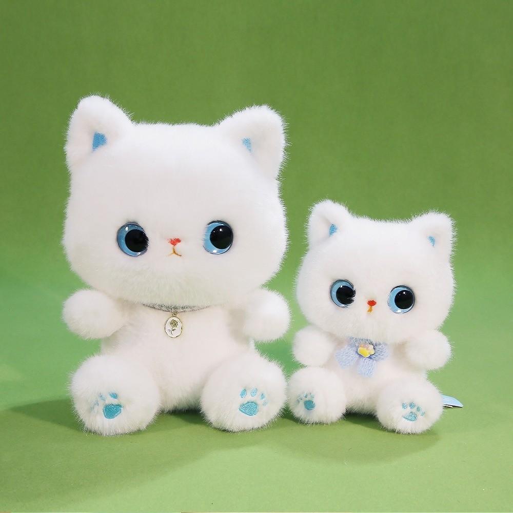 Мягкие игрушки Черный кот Плюшевая игрушка Кавайный кот Настольная кукла Креативная сиамская кошка Кукла Детские подарки