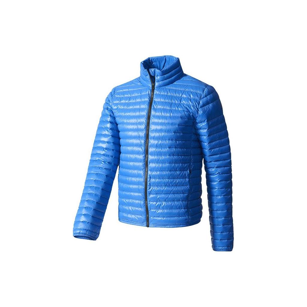 adidas Мужские пуховики Синий Стойка Умеренный пуховик BP9437