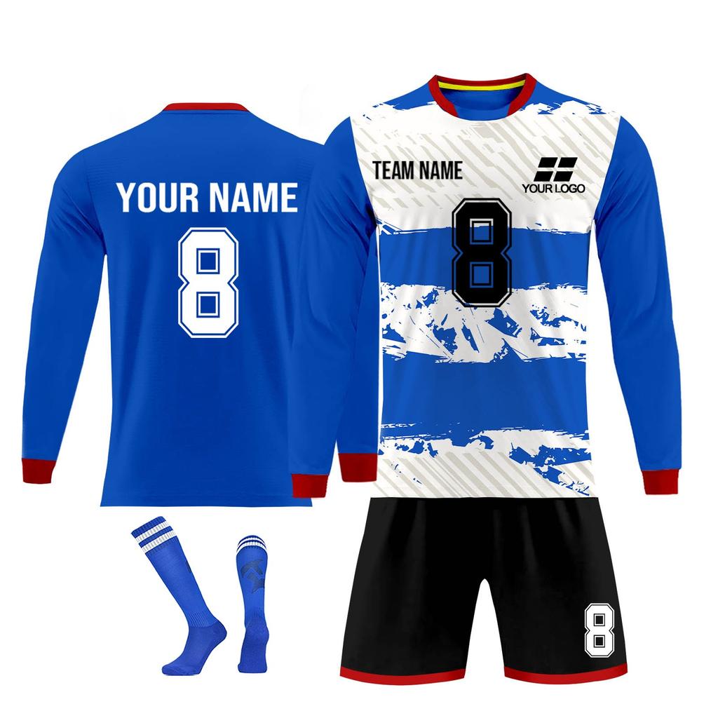 Personalised Shirts Kit Mens Girls With Name Number Custom Football Jerseys For Boys Training Suit