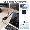 ELECOM USB-C HDMI Conversion 2 Ports (USB C to HDMI 60Hz Conversion Adapter) 0.12m Black [Verified Compatibility with iPhone 16 Series] AD-CHDMI2BK