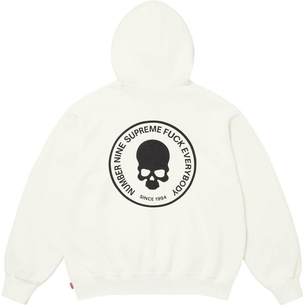 Supreme Число (N)ine Худи Белое