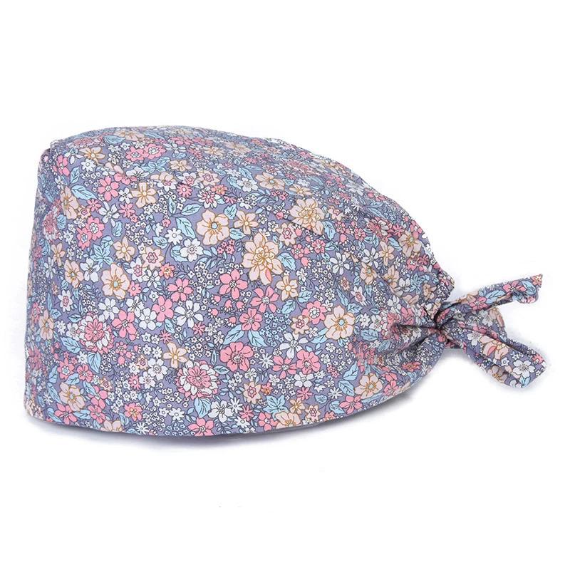 Унисекс Хлопковая Хирургическая Шапочка: Дышащий, Влагоотводящий для Стоматологов и Специалистов индустрии красоты