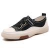 Women Summer Casual Outdoor Jogging Shoes Cow Leather Soft Sole Slip-on Flat Loafers Ladies Sneakers Breathable Walking Trainers