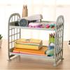 Creative Two-layer Hollow Plastic Rack Multi-functional Desktop Kitchen Organizer Bathroom Double-layer Cosmetic Storage Shelf