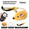 Automatic Sensing Moving Mouse Interactive Cat Toys Electronic Remote Squeaky Cat Toy For Kitten Usb Rechargeable Pet Plush Toy