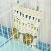 Подвесная сумка-кормушка из брезента 2/3 отверстия Диспенсеры для еды Новые аксессуары для клетки Кролики Морские свинки