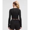 Lululemon Рубашка Swiftly Tech Cropped с длинным рукавом 2.0 Black Black
