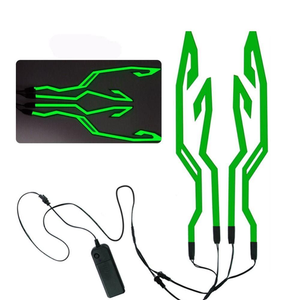 6 цветов полоса для шлема EL наклейка светодиодная полоса для шлема мотоциклетный фонарь для ночной езды аксессуар водонепроницаемый светодиодный холодный свет