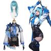 Eula Cosplay with Wig West Wind Knights Genshin Cosplay Costume Adult Costume Cultural Festival Event Costume Stage Clothes Eula Lawrence Cosplay Wig