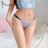 Сексуальные сетчатые стринги женские с низкой талией английские буквы модные спортивные удобные женские трусики