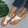 2024 Women S Flat Sandals PU Leather Open Toe Ladies Beach Shoes Summer Sexy Slippers Sandals Buckle Strap Flip Flops Sandalias