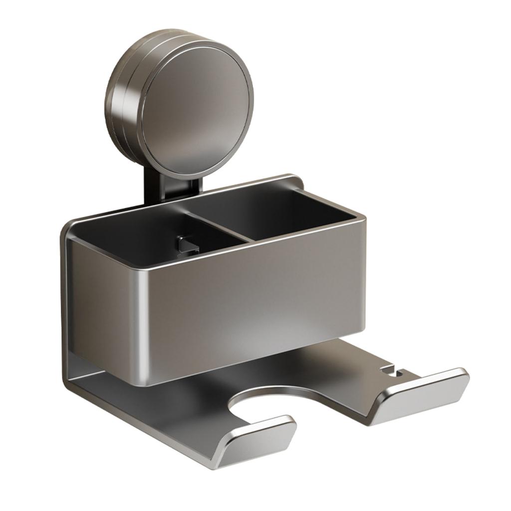 Suction Cup Hair Dryer Holder Wall No Drill Shelf Wall Mounted Hair Dryer Storage Rack Hair Blow Dryer Holder Enduring