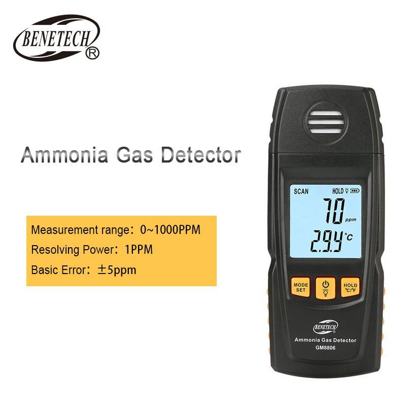 Детектор аммиака Benetech GM8806: Портативный цифровой монитор и сигнализация