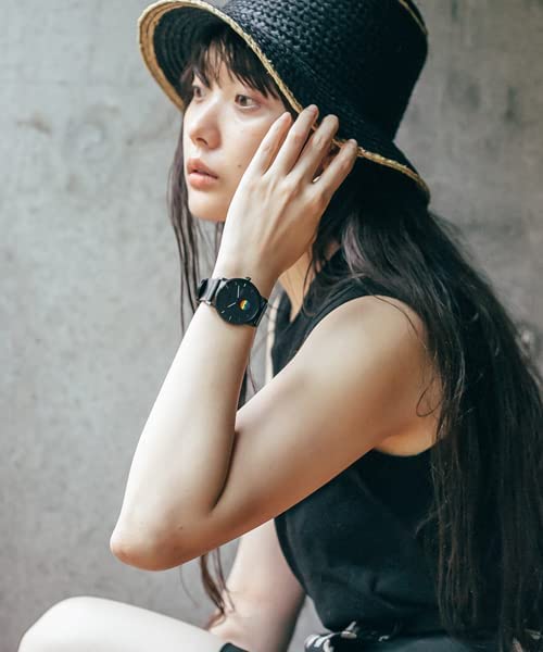 Черный Радужный Телячья кожа Серебристо-белый FALKEN Шведский Скандинавский Дизайн TRIWA/TRIWA Мужской и Женский (унисекс) Часы, & Ремешок, Корпус, Циферблат,