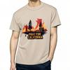 Oversized Summer Man T Shirt California Fire Silhouette Trees Prayer Short Sleeve Comfortable Round Neck Tee Shirt
